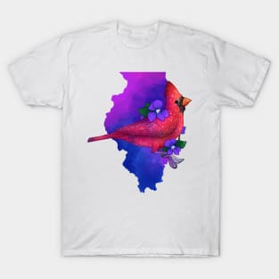 Illinois Cardinal and Violets T-Shirt